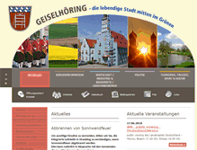 Tablet Screenshot of geiselhoering.de